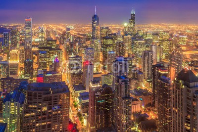 f11photo, Chicago skyline (chicago, nacht, panorama, hotel, wolken, skyscraper, downtown, turm, reiseziel, amerika, uns, michigansee, reisen, urbano, orientierungspunkt, attraktion, panoramisch, altersgenosse, skyline, abend, see, abenddämmerung, gebäude, architektur, farbe, stad)