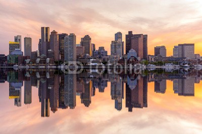 f11photo, Boston downtown skyline panorama (boston, downtown, küste, turm, küste, bürogebäude, amerika, uns, rivers, anblick, masse, pfeiler, waterfront, urbano, orientierungspunkt, kai, nacht, locations, skyline, puerto, financial district, abenddämmerung, twilight, massachusetts, gelande)