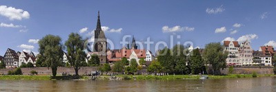 Blickfang, Ulm an der Donau Panorama (deutsch, architektur, historisch, bejahrt, touristisch, sehenswürdigkeit, rathaus, donau, dom, kirche, dom, panorama, haus, reisen, urlau)