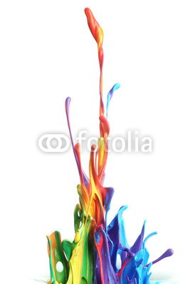 Leigh Prather, Colorful paint splashing (malen, platsch, farbe, abstrakt, tinte, entladen, flüssigkeit, isoliert, weiß, bunt, kunst, kunstvoll, backgrounds, flüssig, bewegung, tropfen, rot, grün, nass, blau, fließen, gelb, sprühend, natur, glatt, regenbogen, vielfalt, acryl, kreativitä)