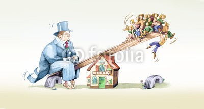 nuvolanevicata, mortgage (schaukel, finanzier, leute, pfand, reich, poor, kräfte, wirtschaft, bank, blackmail, finanzierung, darlehen, kapitalanlage, schwierigkeiten, schwäche, stärke, komik, sarkasmus, haus, zuhause, einkäufer, konzept, politik, geld, zinse)