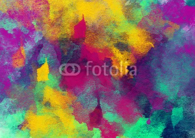 LoveKay, Bright Watercolor Background with original colors (wasserfarben, papier, kunstvoll, bürste, farbe, konzeptionell, kreativität, zeichnung, elemente, grunge, modern, malen, kunst, artwork, authentisch, mischung, hell, marker, bürste, canvas, close-up, coloured, gelb, färben, korn, schmutzig, handgemach)
