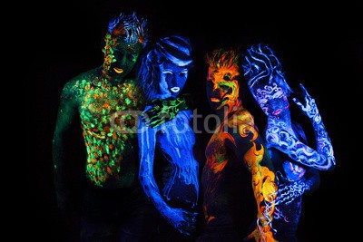 Andrey_Arkusha, Body art glowing in ultraviolet light (ultraviolet, feuer, neon, kunst, teufel, kalt, charmant, wasser, versuchung, grün, phantastisch, welt, bergwerk, rot, glühend, erwachsen, einzigartig, nixe, magisch, elemente, leute, malen, schwarz, portrait, und, hölle, 4, fantasy, kreativ, futuristisc)