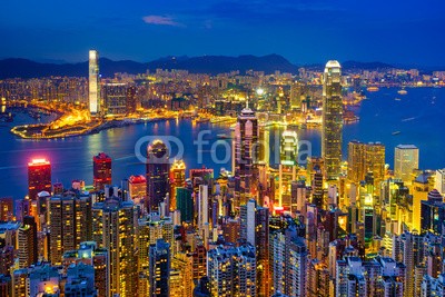 lkunl, Hong Kong skyline at night, China (victoria, hafen, hafen, hong kong, gebäude, architektur, asien, schönheit, business, china, chinese, stadt, stadtlandschaft, bunt, morgengrauen, stadtteil, downtown, abenddämmerung, finanz-, finanzen, glas, hong, kong, orientierungspunkt, landschaf)