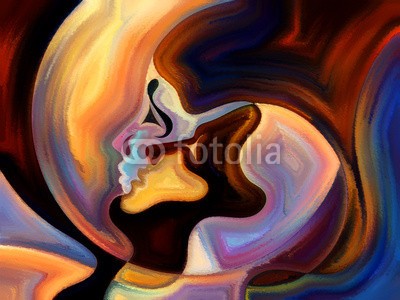agsandrew, Kiss of  Inner Paint (life, allegorie, erkenntnis, saturiert, kulisse, männlich, psychologie, metaphysisch, gedanken, effekt, vorstellung, textur, psyche, abbildung, ego, reason, bewusstsein, existenz, abstrakte kunst, konzept, muster, sätze, silhouette, identität, seel)