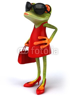 julien tromeur, Sexy frog (tier, umwelt, auge, frog, grün, natur, schleimig, klebrig, unke, zehe, tropisch, tropics, wildlife, 3d, abbildung, sexy, gestalten, modellieren, hooker, rot, garniert, schuh, stilettos, stil, frau, lippenstift, tasche, handtasche, weiblich, attrakti)