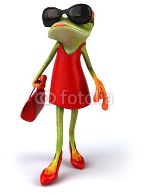 julien tromeur, Sexy frog (tier, umwelt, auge, frog, grün, natur, schleimig, klebrig, unke, zehe, tropisch, tropics, wildlife, 3d, abbildung, sexy, gestalten, modellieren, hooker, rot, garniert, schuh, stilettos, stil, frau, lippenstift, tasche, handtasche, weiblich, attrakti)