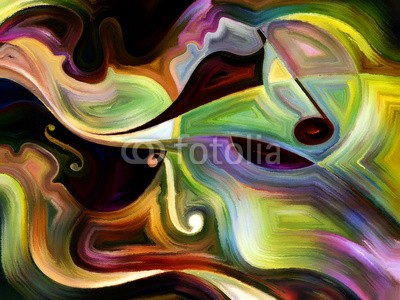 agsandrew, Metaphorical Music (dekoration, kreativ, sinne, stirn, self, musik, abbildung, wasserfarben, bewusstsein, modern art, abstrakt, silhouette, bewusstsein, gedanken, kunst, spirit, expressionismus, pinselstrich, lippen, aufführung, melodie, bunt, essenz, lied, gesicht, man)