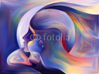 agsandrew, Diversity of Inner Paint (allegorie, modern art, sätze, kulisse, muster, metaphysisch, bunt, effekt, kreativität, identität, intelligenz, saturiert, expressionismus, life, backgrounds, kreativ, profile, seele, wasserfarben, übertragener ausdruck, ideen, gesicht, entwerfen, kop)