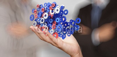 everythingpossible, businessman hand showing gears cogs to success concept (fortschreiten, hintergrund, business, kaufmann, zahn, zahnrad, zusammenarbeiten, konzept, anschliessen, connection, steuern, kooperieren, kooperation, antrieb, energie, engine, engineer, ingenieurwesen, ausstattung, zahnrad, gruppe, impuls, gewerblic)