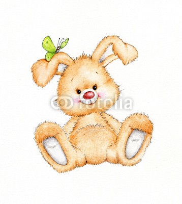 ciumac, Cute bunny (spassig, hase, süss, kunstvoll, schöner, karte, cartoons, kind, farbe, kunst, hübsch, zeichnung, gezeichnet, spaß, geschenk, begrüssung, hand, hase, urlaub, abbildung, liebe, bemalt, stift, postkarte, geburtstag, kinder spielzeug, baby, freudig, has)
