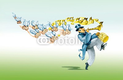 nuvolanevicata, pied piper (konzept, ideen, surreal, fantasy, eingesperrt, frauengefängnis, plagiat, kräfte, geld, pappkarton, täuschung, charakter, cartoons, sarkasmus, materialismus, freiheit, magisc)