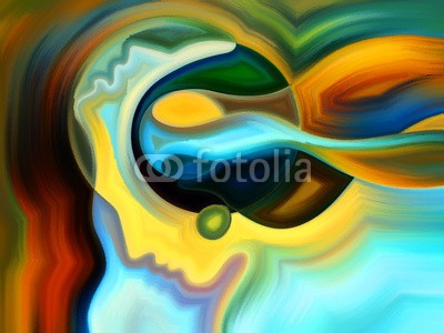 agsandrew, The Escape of Inner Paint (inspiration, lippen, abstrakte kunst, allegorie, intelligenz, gesicht, bewusstsein, vorstellung, modern art, self, symbol, backgrounds, spirit, konzept, kreativität, seelisch, reason, spiritual, profile, malerei, repräsentation, dekoration, kreati)