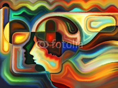 agsandrew, Game of Inner Paint (silhouette, kulisse, spirit, canvas, gedanken, abstrakte kunst, ideen, psyche, expressionismus, profile, mann, visualisierung, grafik, gesicht, kreativität, farbenskala, abstrakt, modern art, mensch, frau, nase, sinne, ego, psychologie, lebendig, stir)