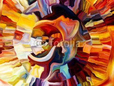agsandrew, Layers of Inner Paint (elemente, kunst, psychologie, dekoration, lebendig, profile, wasserfarben, textur, modern art, traum, bunt, intellekt, special effects, vorstellung, spirit, sätze, abbildung, gesicht, bewusstsein, mensch, individuell, symbol, existenz, ideen, zeichnun)