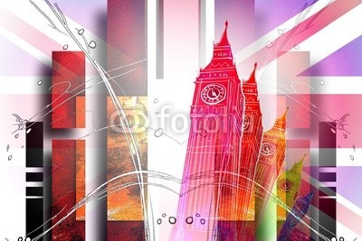 maxtor777, London art design illustration (abstrakt, architektur, kunst, backgrounds, london, grossbritannien, england, hell, stadtlandschaft, ausschnitt, pfad, verfärbt, bunt, kreativität, europa, grunge, abbildung, tinte, orientierungspunkt, monuments, malen, panoramisch, papier, skylin)