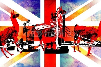 maxtor777, London art design illustration (abstrakt, architektur, kunst, backgrounds, london, grossbritannien, england, hell, stadtlandschaft, ausschnitt, pfad, verfärbt, bunt, kreativität, europa, grunge, abbildung, tinte, orientierungspunkt, monuments, malen, panoramisch, papier, skylin)