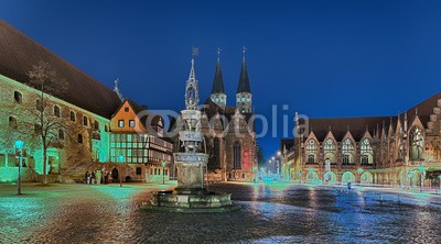 Blickfang, Altstadtmarkt  Braunschweig Nacht (brunswick, historisch, bejahrt, sehenswürdigkeit, touristisch, feld, löwe, palace, rathaus, reiseziel, niedersachsen, skulptur, wohnung, vergangenheit, haus, schloss, schloss, deutsch, kultur, beleuchtet, nacht, lampe, lich)