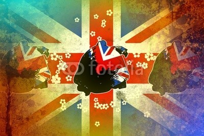 maxtor777, British art design illustration (abstrakt, architektur, kunst, backgrounds, grossbritannien, england, hell, stadtlandschaft, ausschnitt, pfad, verfärbt, bunt, kreativität, europa, grunge, abbildung, tinte, orientierungspunkt, monuments, malen, panoramisch, papier, skyline, platsc)