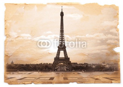 Giuseppe Porzani, cartolina retro della Tour dal Trocadero (eiffelturm, jahrgang, paris, postkarte, alt, trocadéro, alt, denkmal, platzhalter, postale, pariser, tourismus, reise, backgrounds, urlaub, turm, eiffelturm, anblick, backgrounds, anblick, landschaft, niemand, konzept, konzeptionell, abbildung, meilenstei)