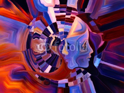 agsandrew, Synergies of Inner Paint (ego, existenz, reason, spiritual, backgrounds, pinselstrich, saturiert, wasserfarben, abbildung, profile, self, malerei, gesicht, geist, mann, abmachung, textur, tapete, lebendig, vorstellung, gedanken, surreal, kopf, grafik, konzept, modern ar)