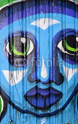 celeste clochard, graffiti (graffiti, gesicht, blues, blues, malen, gischt, scribble, kreativität, gischt, heranwachsender, kunst, künstler, list, ausdruck, abstrakt, spraydose, kreativ, hintergrund, getto, grunge, buchung, textur, buchdruck, jugendzeit, mädchen, altersgenoss)