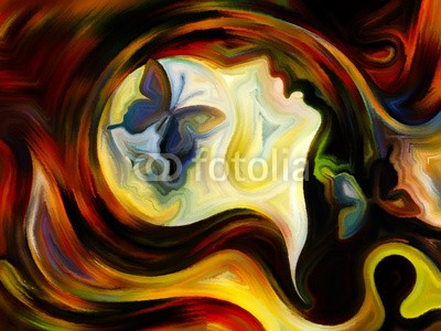 agsandrew, Visualization of Inner Paint (frau, abstrakt, fantasy, linie, dekoration, tapete, self, expressionismus, halluzinogen, traum, textur, kopf, bewusstsein, mann, intellekt, ego, gedanken, identität, kunst, existenz, seelisch, menschlich, mensch, backgrounds, symbol, malerei, geis)