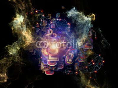 agsandrew, Virtual Data Cloud (meldung, abbildung, ganze zahl, rechnen, rendering, connection, elemente, ausbildung, kulisse, abstrakt, illuminieren, strahlen, visualisierung, konzept, berechnungen, kode, logik, symbol, nummern, entwerfen, sätze, network, übertragener ausdruc)