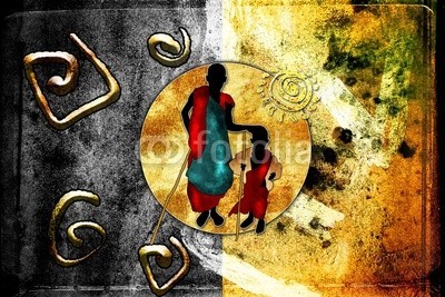 maxtor777, Africa retro vintage style (afrika, afrikanisch, kultur, dekorativ, ethnisch, exotisch, leute, traditionell, reisen, wildlife, kunst, schwarz, dekoration, zeichnung, flora, rahmen, hütte, abbildung, landschaft, life, einheimisches, natürlich, natur, platz, savanne, stil, tourismu)