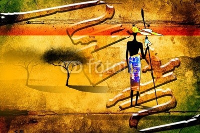 maxtor777, Africa retro vintage style (afrika, afrikanisch, kultur, dekorativ, ethnisch, exotisch, leute, traditionell, reisen, wildlife, kunst, schwarz, dekoration, zeichnung, flora, rahmen, hütte, abbildung, landschaft, life, einheimisches, natürlich, natur, platz, savanne, stil, tourismu)