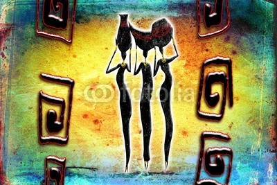 maxtor777, Africa retro vintage style (afrika, afrikanisch, kultur, dekorativ, ethnisch, exotisch, leute, traditionell, reisen, wildlife, kunst, schwarz, dekoration, zeichnung, flora, rahmen, hütte, abbildung, landschaft, life, einheimisches, natürlich, natur, platz, savanne, stil, tourismu)