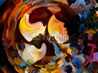 agsandrew, Kiss of  Inner Paint (inspiration, bunt, identität, spirit, entwerfen, geist, zeichnung, symbol, abstrakte kunst, vorstellung, individuell, ego, malerei, modern art, textur, psychologie, abbildung, kreativität, kreativ, gedanken, expressionismus, artwork, frau, bewusstsei)