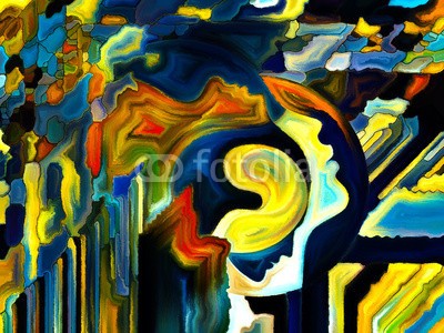agsandrew, Synergies of Inner Paint (saturiert, grafik, gesicht, profile, verständigung, identität, mann, bunt, abstrakt, tapete, artwork, pinselstrich, backgrounds, self, geist, kulisse, ego, konzept, gedanken, malerei, surreal, bewusstsein, lebendig, intelligenz, kunst, existenz, sätz)