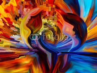 agsandrew, Way of Inner Paint (expressionismus, lebendig, spiritual, entwerfen, menschlich, spirit, profile, konzentration, tapete, kopf, modern art, bewusstsein, abbildung, mensch, psychologie, silhouette, kunst, gesicht, kreativität, elemente, kreativ, zeichnung, vorstellun)