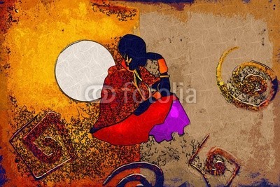 maxtor777, Africa retro vintage style (afrika, afrikanisch, kultur, dekorativ, ethnisch, exotisch, leute, traditionell, reisen, wildlife, kunst, schwarz, dekoration, zeichnung, flora, rahmen, hütte, abbildung, landschaft, life, einheimisches, natürlich, natur, platz, savanne, stil, tourismu)