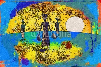 maxtor777, Africa retro vintage style (afrika, afrikanisch, kultur, dekorativ, ethnisch, exotisch, leute, traditionell, reisen, wildlife, kunst, schwarz, dekoration, zeichnung, flora, rahmen, hütte, abbildung, landschaft, life, einheimisches, natürlich, natur, platz, savanne, stil, tourismu)