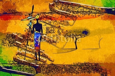 maxtor777, Africa retro vintage style (afrika, afrikanisch, kultur, dekorativ, ethnisch, exotisch, leute, traditionell, reisen, wildlife, kunst, schwarz, dekoration, zeichnung, flora, rahmen, hütte, abbildung, landschaft, life, einheimisches, natürlich, natur, platz, savanne, stil, tourismu)