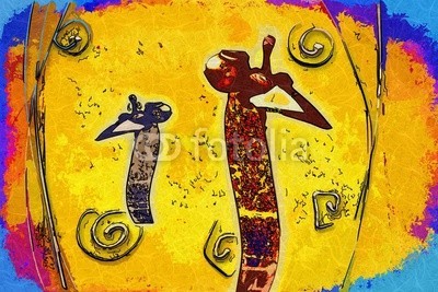 maxtor777, Africa retro vintage style (afrika, afrikanisch, kultur, dekorativ, ethnisch, exotisch, leute, traditionell, reisen, wildlife, kunst, schwarz, dekoration, zeichnung, flora, rahmen, hütte, abbildung, landschaft, life, einheimisches, natürlich, natur, platz, savanne, stil, tourismu)