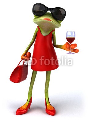 julien tromeur, Fun frog (amphibie, tier, ökologie, ökosystem, umwelt, auge, frog, grün, natur, schleimig, klebrig, unke, zehe, tropisch, tropics, wildlife, 3d, abbildung, sexy, gestalten, modellieren, hooker, rot, garniert, schuh, stilettos, stil, frau, lippenstift, tasch)