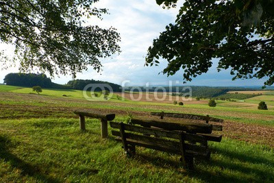 dina, idyllische Landschft bei Madenhausen,  Landkreis Schweinfurt,  D (see, landschaft, wasser, dorf, sommer, teich, natur, gebäude, bavaria, badewannen, deutsch, ban)