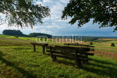 dina, idyllische Landschft bei Madenhausen,  Landkreis Schweinfurt,  D (see, landschaft, wasser, dorf, sommer, teich, natur, gebäude, bavaria, badewannen, deutsch, ban)