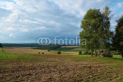 dina, idyllische Landschft bei Madenhausen,  Landkreis Schweinfurt,  D (see, landschaft, wasser, dorf, sommer, teich, natur, bavaria, badewannen, deutsch, ban)