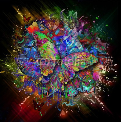 reznik_val, яркий фон с бабочками (abstrakt, hintergrund, schönheit, schmetterling, deckung, emotion, abbildung, vorstellung, inspiration, luftspiegelung, geheimnis, natur, orientalisch, himmel, bilder, spirit, frühling, gedanken, tapet)