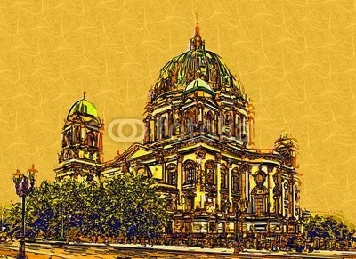 maxtor777, Berlin art design illustration (abstrakt, architektur, kunst, backgrounds, berlin, hell, stadtlandschaft, ausschnitt, pfad, verfärbt, bunt, kreativität, europa, deutsch, grunge, abbildung, tinte, orientierungspunkt, monuments, malen, panoramisch, papier, skyline, platsch, spritze)