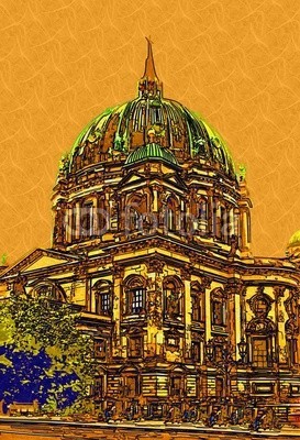 maxtor777, Berlin art design illustration (abstrakt, architektur, kunst, backgrounds, berlin, hell, stadtlandschaft, ausschnitt, pfad, verfärbt, bunt, kreativität, europa, deutsch, grunge, abbildung, tinte, orientierungspunkt, monuments, malen, panoramisch, papier, skyline, platsch, spritze)