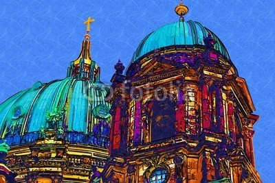 maxtor777, Berlin art design illustration (abstrakt, architektur, kunst, backgrounds, berlin, hell, stadtlandschaft, ausschnitt, pfad, verfärbt, bunt, kreativität, europa, deutsch, grunge, abbildung, tinte, orientierungspunkt, monuments, malen, panoramisch, papier, skyline, platsch, spritze)