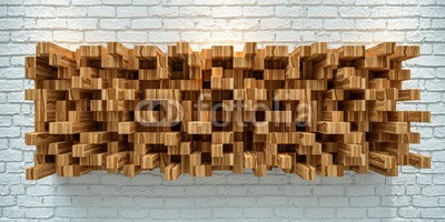 Shutter81, Skyline Diffusor (frequenz, diffusor, acoustic, holz, punkt, mauerwerk, studio, studio, backstein, skyline, abstrakt, verzierungen, ornament, augsauger, module, professionell, aufnahme, gesang, mixer, mixer, streuung, streuen, resonanz, resonator, modern, spektru)