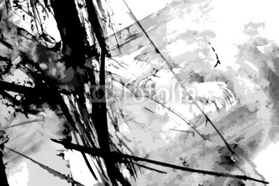 shooarts, Abstract ink paint vector background (abstrakt, abstraktion, kunst, kunstvoll, kulisse, backgrounds, schwarz, bürste, kreativ, kreativität, dab, entwerfen, remis, zeichnung, entladen, färben, grafik, grau, grunge, abbildung, tinte, linie, flüssigkeit, malen, malerei, papier, muster)