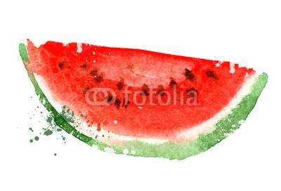 ~ Bitter ~, Watermelon vector logo design template. vitamins or food icon. (wassermelone, vektor, firmenlogo, entwerfen, vorlage, vitamine, essen, icon, wasserfarben, isoliert, nass, reif, slice, niemand, natürlich, köstlich, tropisch, grün, nachspeise, weiß, süss, rot, diät, imbiss, organisch, hell, frühstücken, somme)