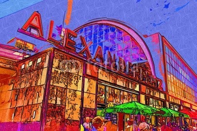 maxtor777, Berlin art design illustration (abstrakt, architektur, kunst, backgrounds, berlin, hell, stadtlandschaft, ausschnitt, pfad, verfärbt, bunt, kreativität, europa, deutsch, grunge, abbildung, tinte, orientierungspunkt, monuments, malen, panoramisch, papier, skyline, platsch, spritze)